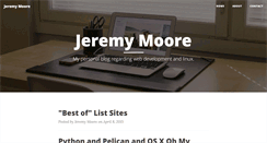 Desktop Screenshot of jeremy-moore.com